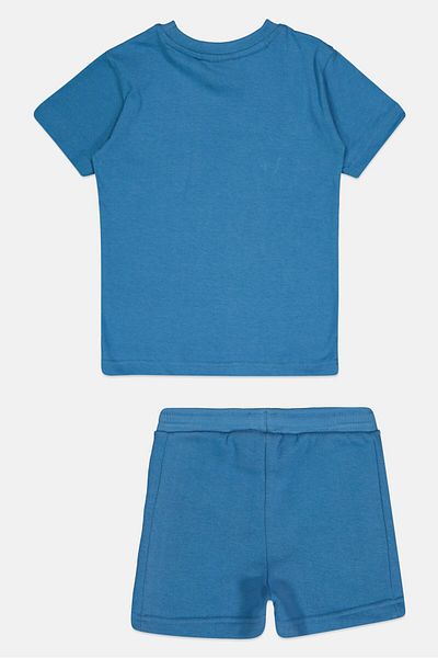 Nicce Toddlers Boy 2 Pieces Graphic Print Top And Bottom Set, Deep Blue