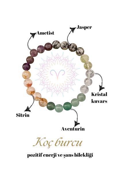 ms denis Aries Horoscope Positive Energy Balance and Luck Bracelet