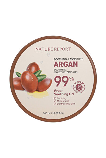 NATURE REPORT جل الأرغان الطبيعي المهدئ والمرطب - 300 مل
