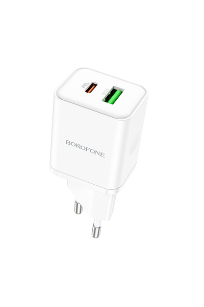 Borofone Încărcător rapid Pd 20w Qc 3.0 USB-C (PD/QC/AFC/FCP) tip C USB-A pen...