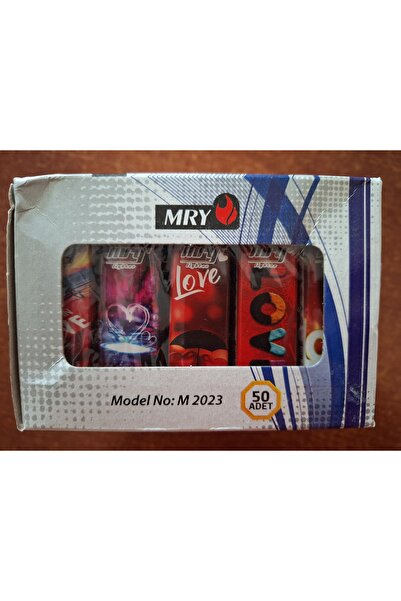 Mry Manyetolu Elektronik Çakmak Love Yazılı 50 Adet
