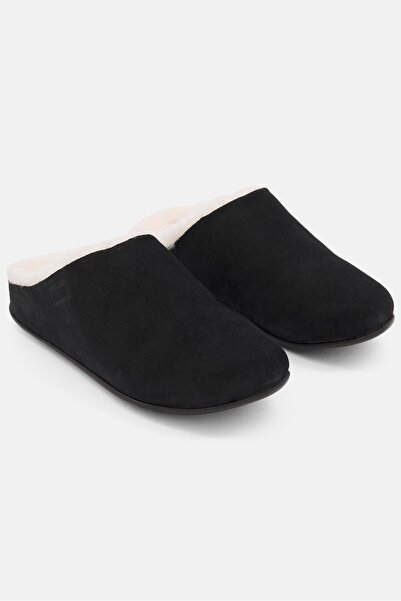 Fitflop شبشب كريسي شيرلينج للنساء سهل الارتداء، أسود
