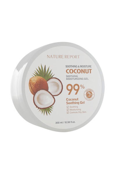 NATURE REPORT Soothing and moisturizing natural coconut gel - 300ml