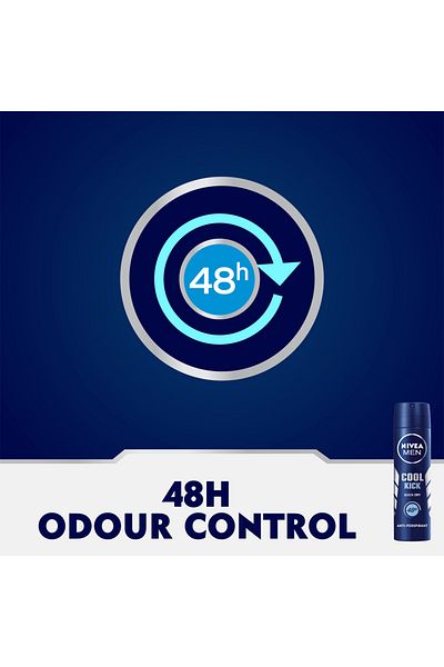 NIVEA Men Cool Kick Deodorant Spray - 150ml