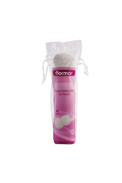Flormar Round Cotton Pads For Facial - 80 Pieces