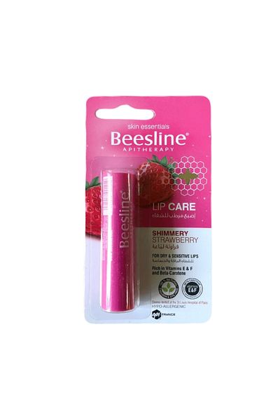 Beesline Shimmer Strawberry Lip Care - 4g