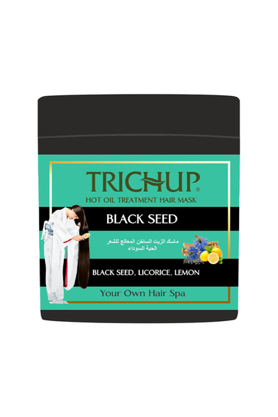 Trichup قناع علاج الشعر بالزيت الساخن وحبة البركة السوداء - 500 مل
