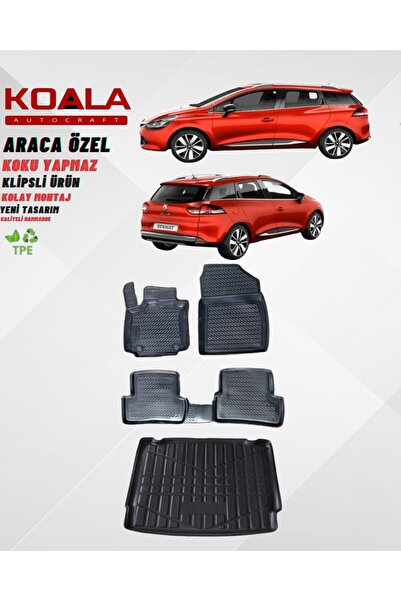 KoalaOtoTekstil Renault Clio 4 Station Wagon (BAGAJIN ALT KADEMESİ İÇİN) Arac...