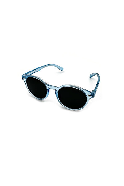 Polo Hill Unisex Mavi-Füme Polarize Cam TR90 Kemik Kapalı Çerçeve  Oval - Yuv...
