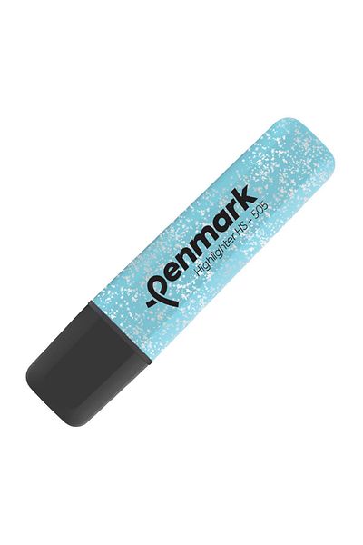 penmark Highlighter Metallic Silvery Ice Blue Pack of 10