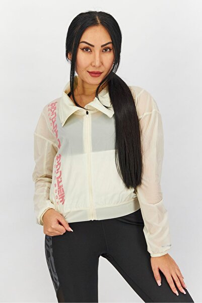 Asics Women Regular Fit Long Sleeves Running Jacket, Smokey Rose