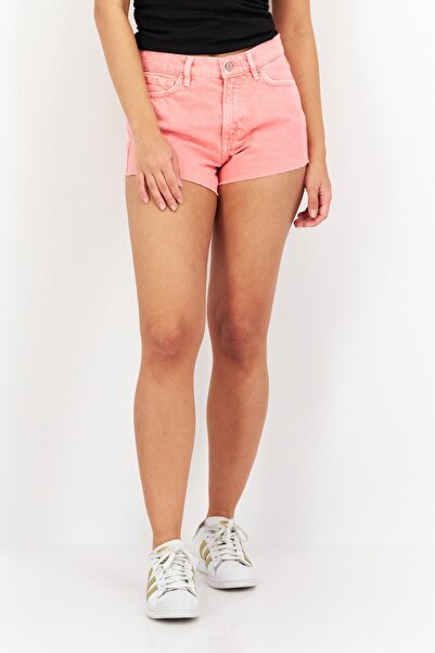 Guess Women Plain Denim Shorts, Pink