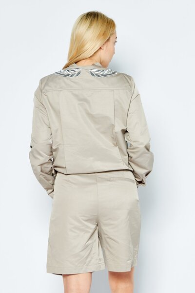 Scuderia Ferrari Women Sportswear Fit Long Sleeve Outdoor Playsuits, Tan