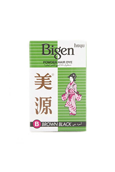 BİGEN Bigen Powder ( B ) Brown Black 6gm 27 --- بيجين صبغة شعر بودرة - لون أس...