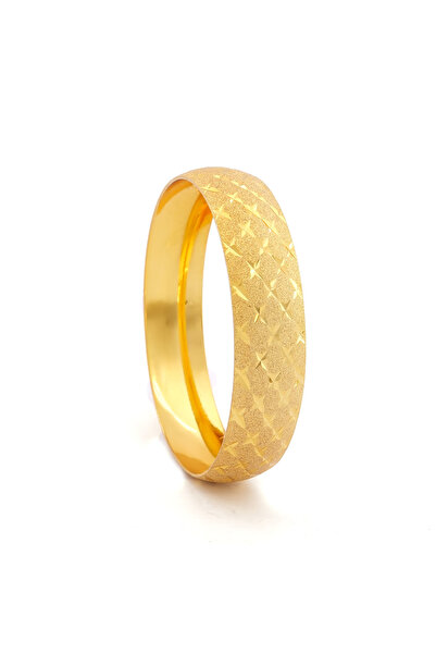 FerizZ Altın Kaplama Simli Yıldızlı Baklava 1.5 cm Bilezik BLZ-3072