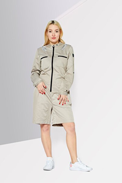 Scuderia Ferrari Women Sportswear Fit Long Sleeve Outdoor Playsuits, Tan