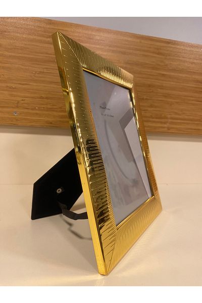 PLUS HOME Photo Frame Gold Metal Brass 15X20