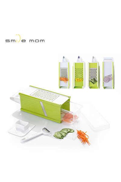 Generic أداة مطبخ متعددة الاستخدامات 5 في 1، مبشرة، قطاعة، 4 جوانب، خضروات