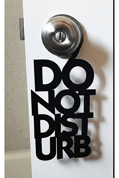 THE SB DESIGN Eğlenceli Rahatsız Etmeyin Yazılı Kapı Kolu Askısı