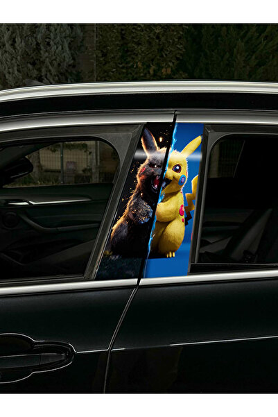 Pikachu Araç Kapı Direk Kaplama Folyosu