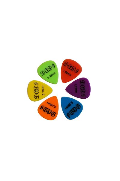 Dadi Set of 12 guitar picks, Dadi G-BS3, Multicolor