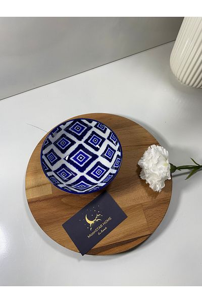Madame Coco Rêve Bleu Carre Bowl - Blue - 12x4 Cm