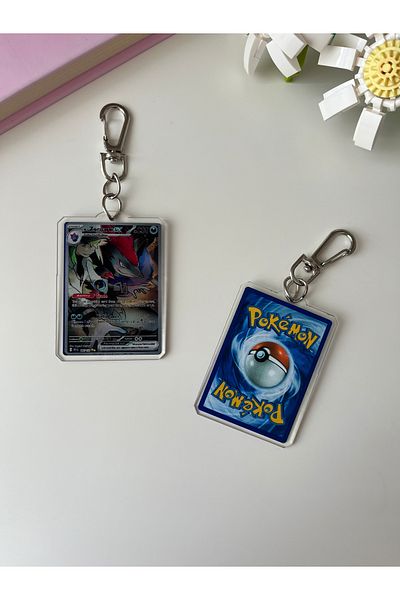 Hara Company Pokemon Tcg N's Zoroarkex Pokemon Card Keychain / Bag Charm