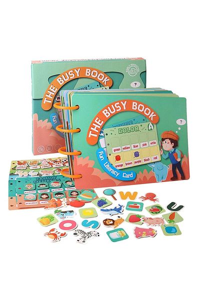 Toyska Carte Educativa Cu Stickere Reutilizabile The Busy Book, 20 Pagini, ®