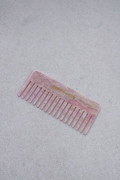 Roberta Lorenz Pink Pearlescent Wide Tooth Comb I Soft and Stylish Touch on Hair