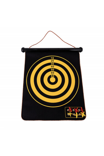 PUFO 2-in-1 magnetic dart board for children and adults, with 6 darts included