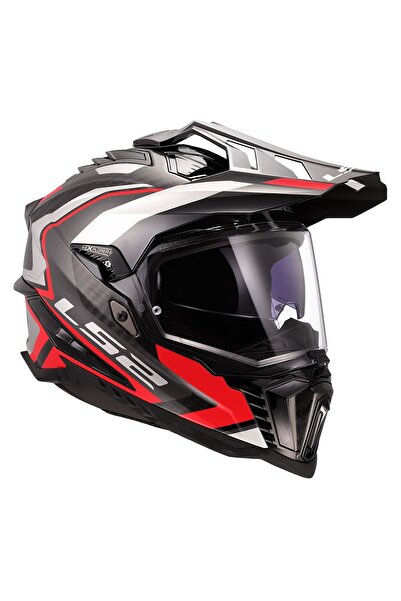 LS2 EXPLORER C KARBON FRONTIER 2 KIRMIZI KASK
