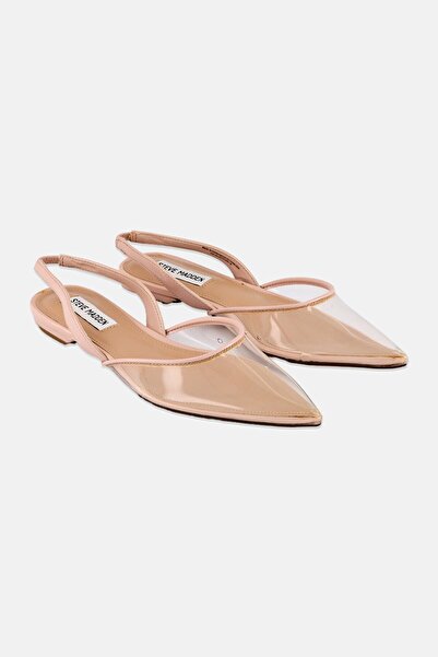 Steve Madden Women Josey-V Slingback Flats, Peach