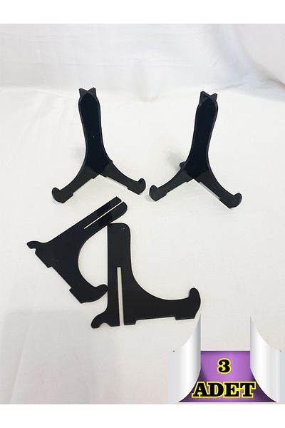 HYL 3 Pieces Plexiglass Stand Decorative Plate Holder 9X11 cm Display Stand Product Presentation Stand