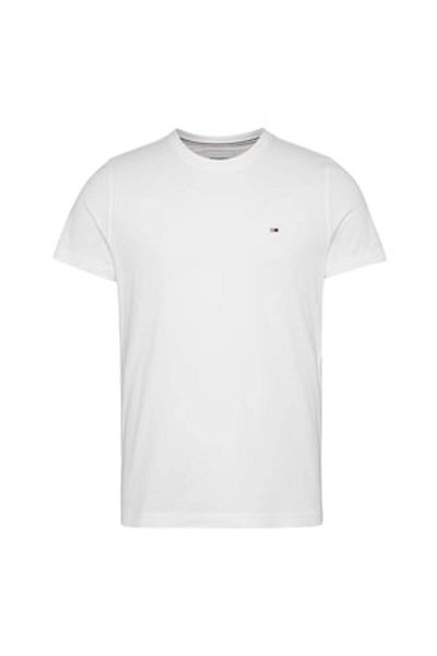 Tommy Jeans Tommy Jeans, tricou slim fit din bumbac, alb, mărimea M