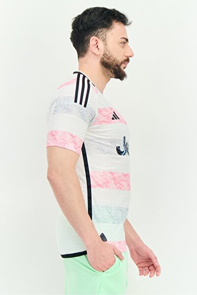 adidas Men Slim Fit Short Sleeve Juventus Football Jersey, White