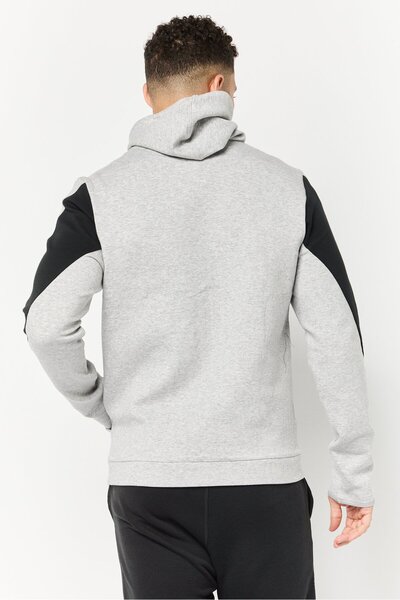 Reebok Men Sportswear Fit Long Sleeve Training Jacket, Heather Grey