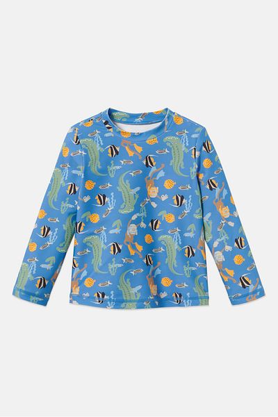 Tchibo Toddlers Boy Long Sleeve Graphic Print Shirt, Multicolor