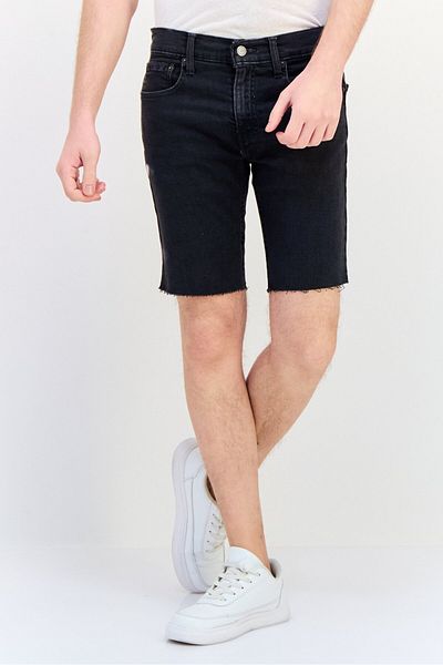 Levi's Men Washed Stretch Denim Shorts, Black