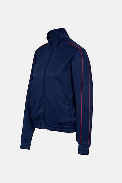 Tchibo Women Sportswear Fit Plain Track Jacket, Blue
