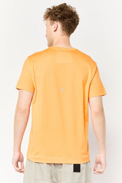 Givenchy Men Crew Neck Brand Logo Short Sleeve T-Shirt, Orange