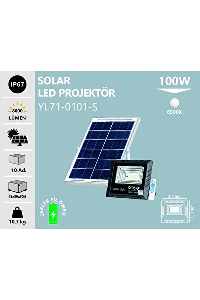 Noas 100W SOLAR PROJEKTÖR BEYAZ