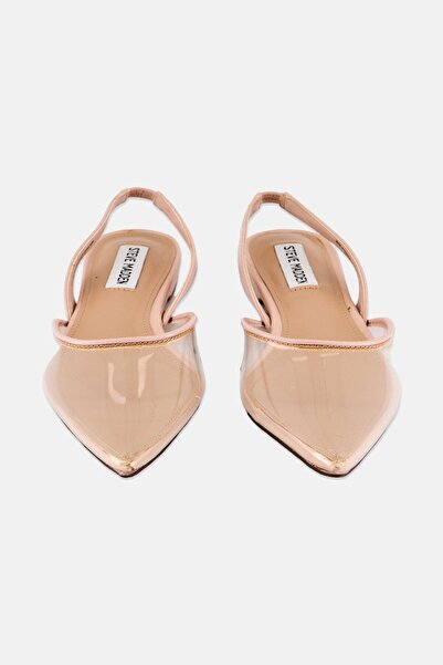 Steve Madden Women Josey-V Slingback Flats, Peach