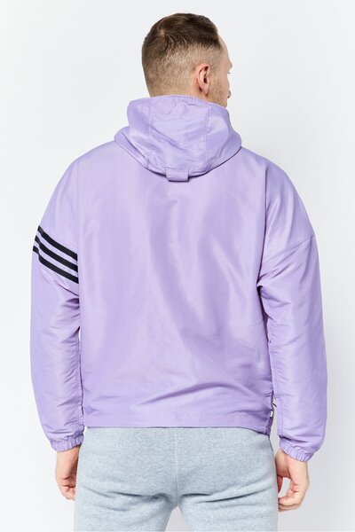 adidas Men Sportswear Fit Long Sleeve Training Jacket, Purple