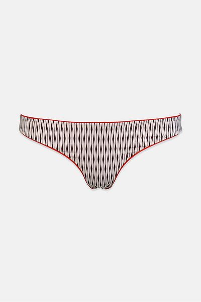 La Perla Women Slip Donna Beachwear Panty, White Combo