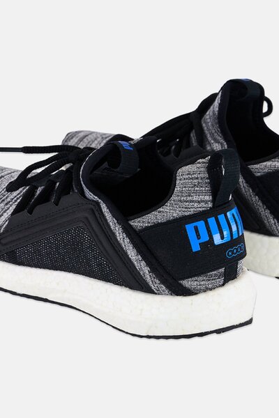 Puma Kids Boy Mega NRGY Heather Lace Up Training Shoes, Grey