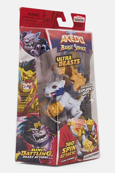 Akedo Ultra Beasts Strike Ripclaw Alphawolf 360 Spin Attack Action Figure