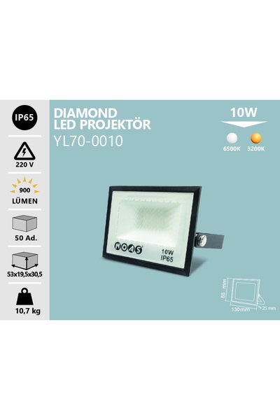 Noas 10w Led Projektör Beyaz