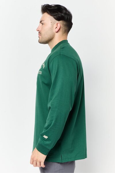 New Balance Men Sportswear Fit Training Long Sleeve T-Shirt, Green