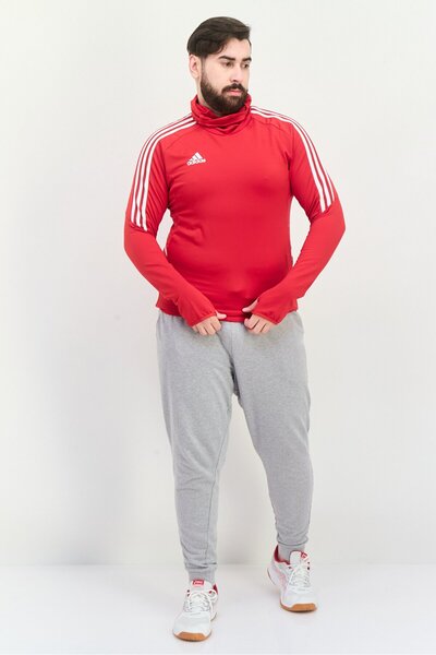 adidas Men Sportswear Fit Long Sleve Training Sweatshirt, Red