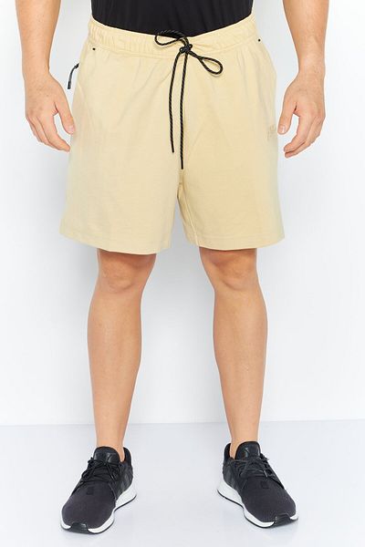 Nike Men Sportswear Fit Brand Logo Training Shorts, Beige
